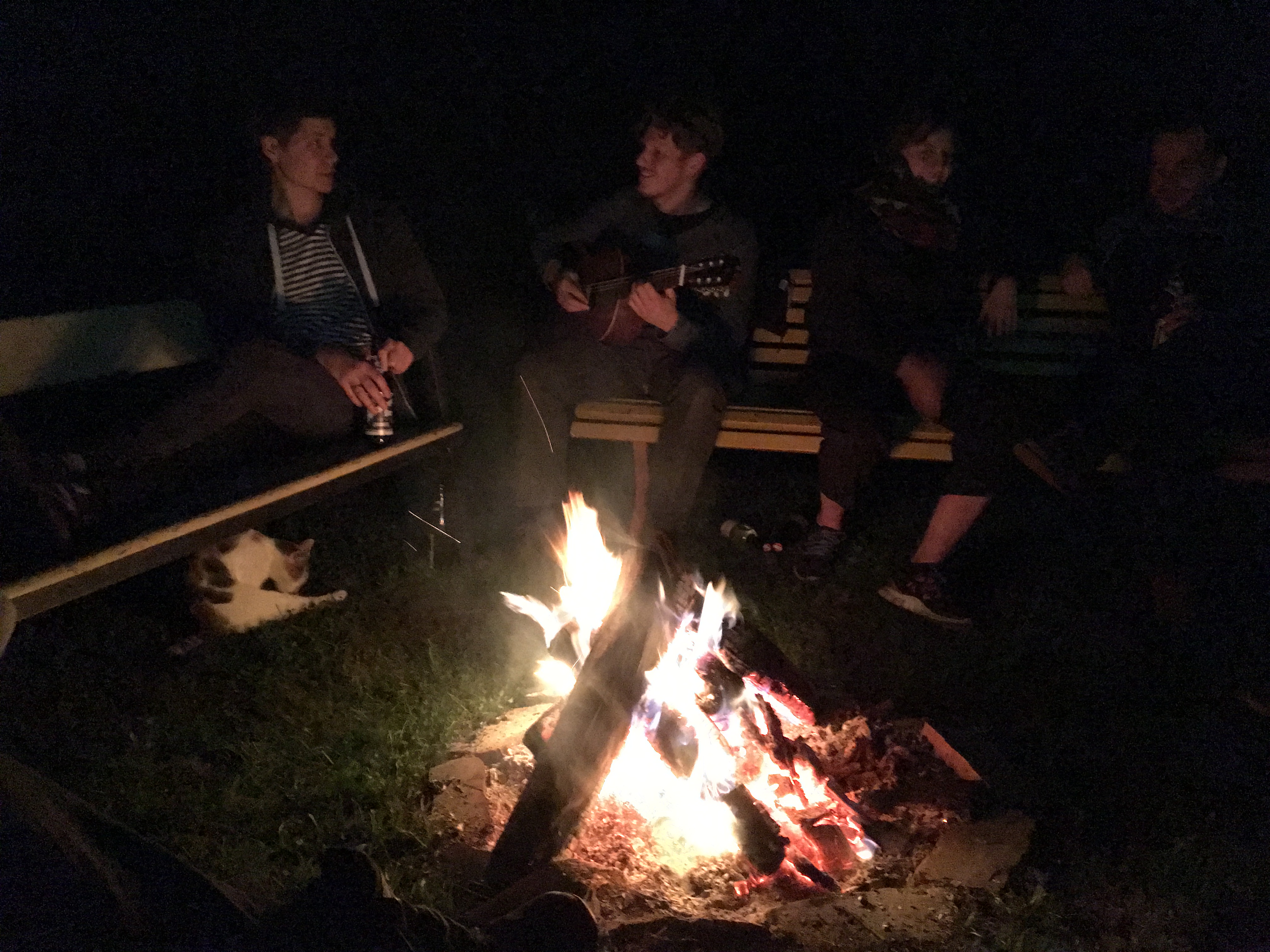 Buring fire and discussions